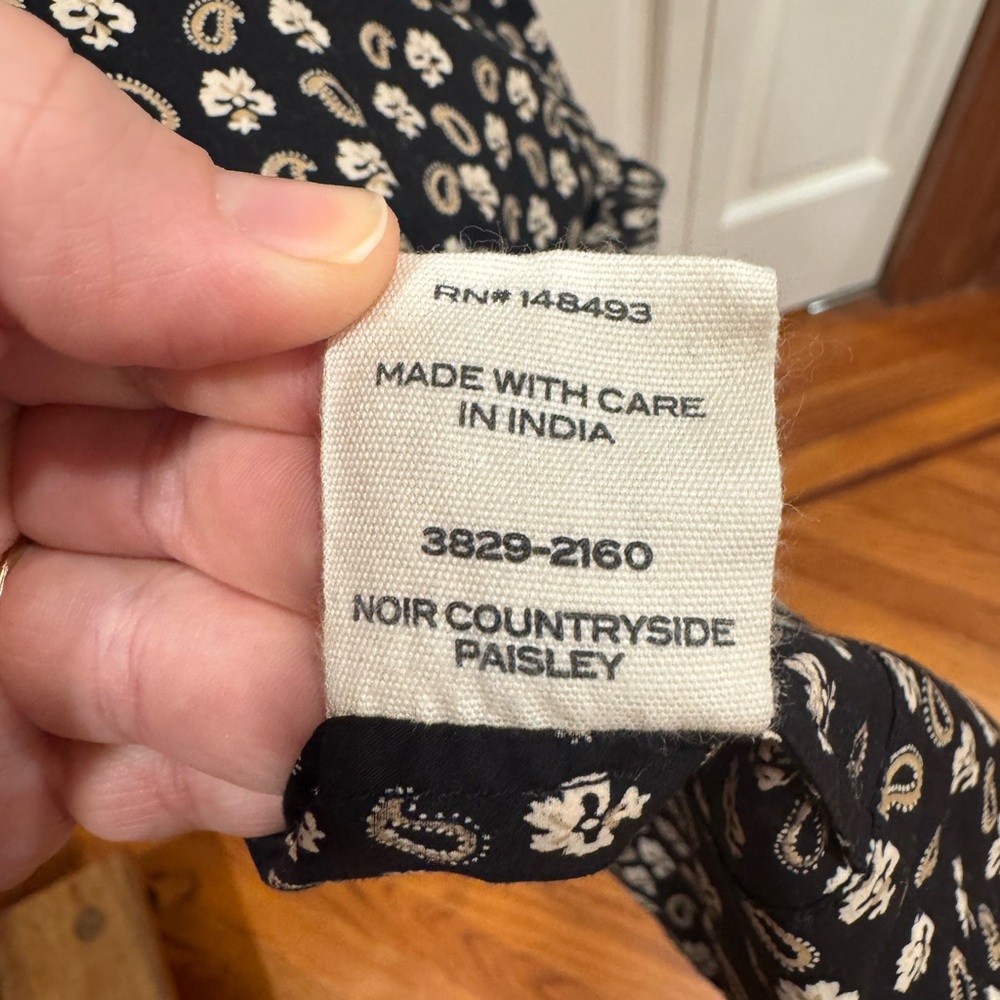 Doen Bellamy Maxi Dress, Noir Countryside, XS - Picture 7 of 7